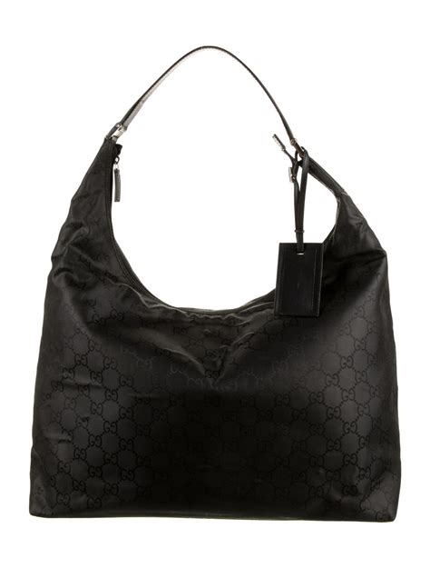 gucci hobo black gg print snap closure|Gucci Jackie .